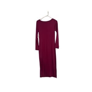 Old Navy Long Sleeve Wine Maxi Dress